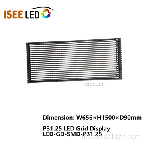 P31.25 Affichage extérieur de grille de la transparence LED